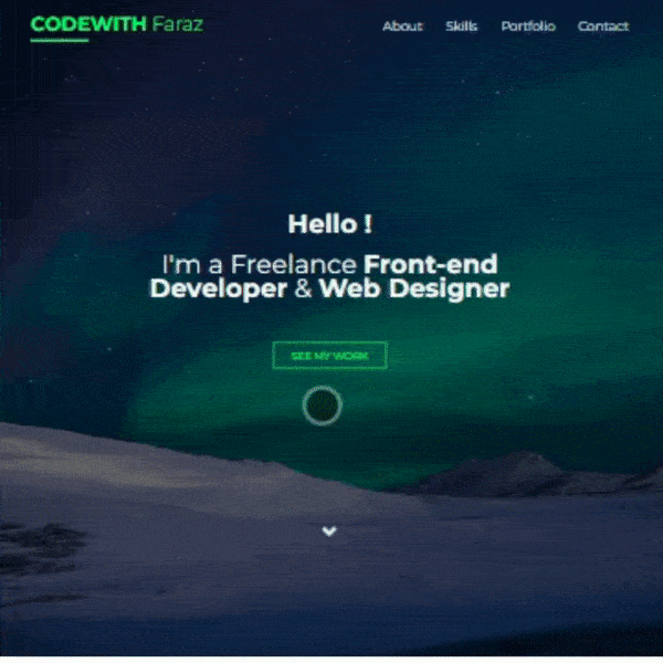 free html portfolio template created using css javascript and jquery.gif